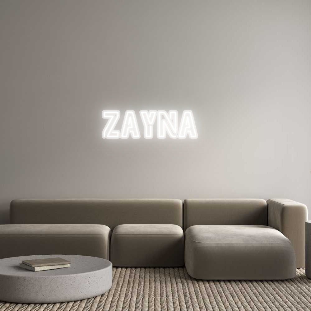 Custom Neon: Zayna