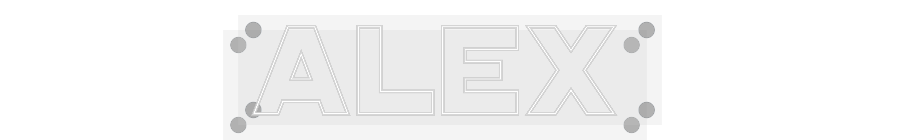 Custom Neon: ALEX