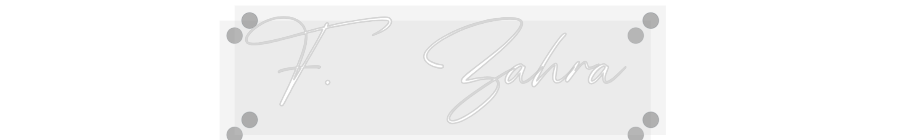 Custom Neon: F. Zahra