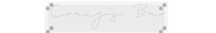 Custom Neon: Craig's Bar