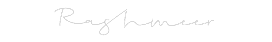 Custom Neon: Rashmeer