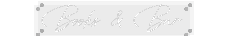 Custom Neon: Books & Bar