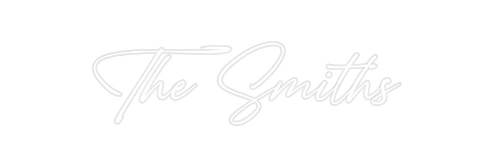 Custom Neon: The Smiths