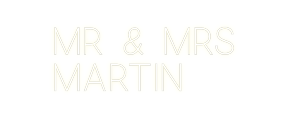 Custom Neon: Mr & Mrs
Ma...