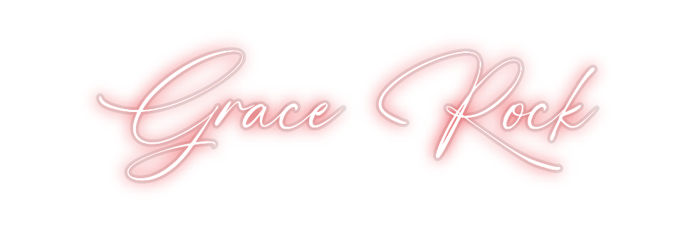 Custom Neon: Grace Rock