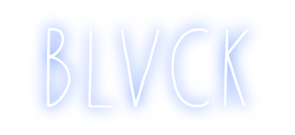 Custom Neon: BLVCK