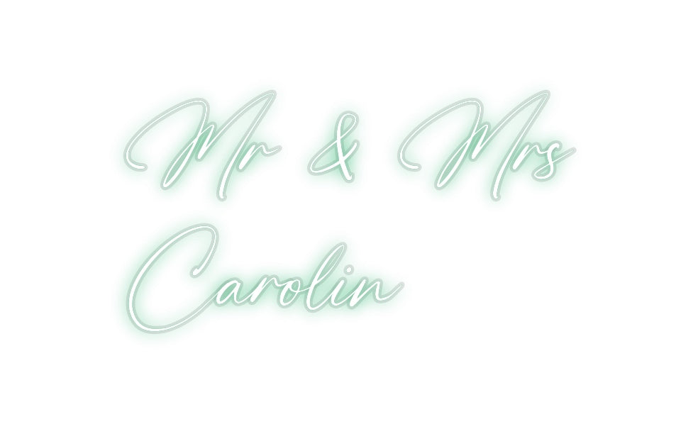 Custom Neon: Mr & Mrs
Car...