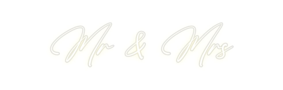 Custom Neon: Mr & Mrs