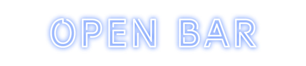 Custom Neon: open bar
