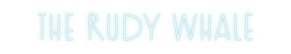 Custom Neon: the rudy whale