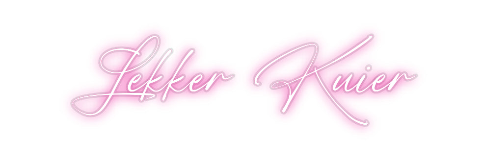 Custom Neon: Lekker Kuier
