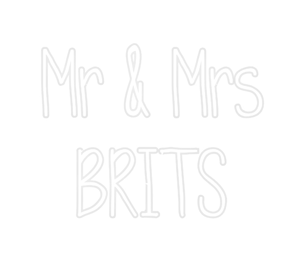 Custom Neon: Mr & Mrs
BR...