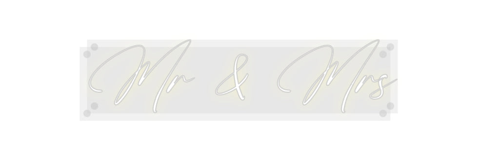 Custom Neon: Mr & Mrs