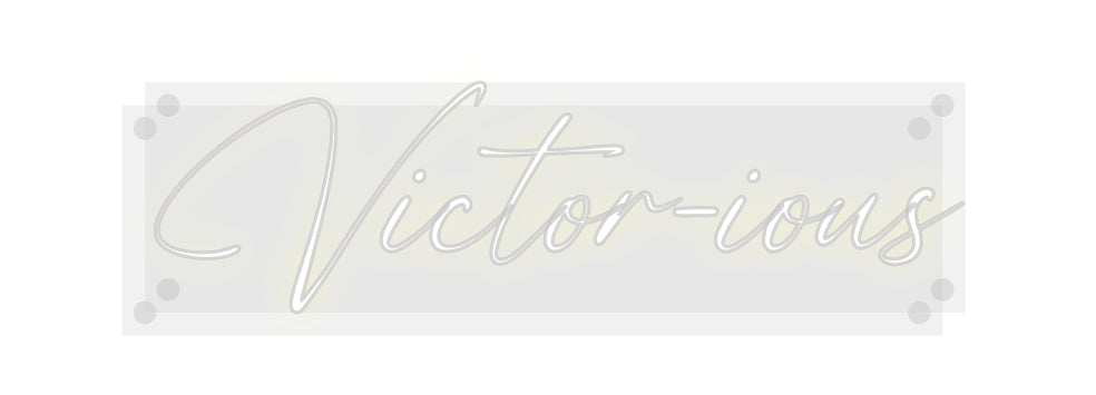 Custom Neon: Victor-ious