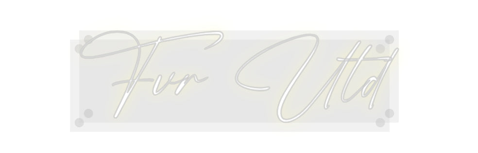 Custom Neon: Fvr Utd