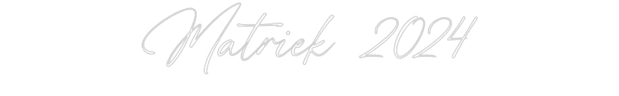 Custom Neon: Matriek 2024