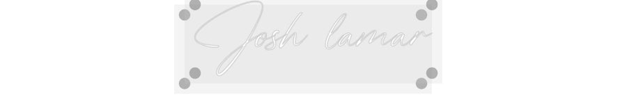 Custom Neon: Josh lamar