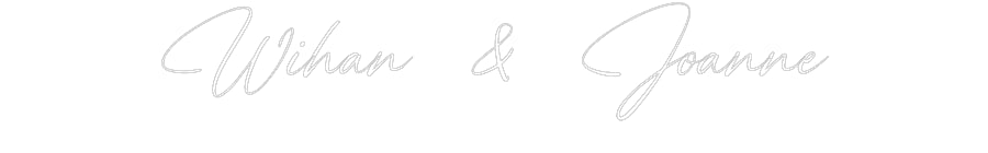 Custom Neon: Wihan & Joanne