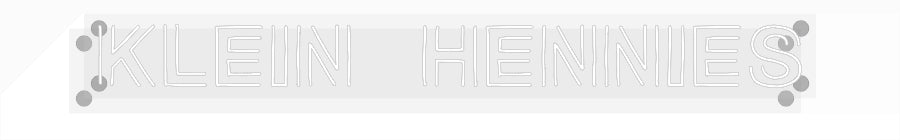 Custom Neon: Klein hennies