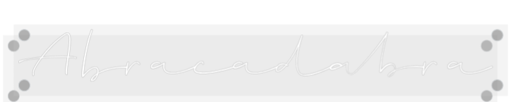 Custom Neon: Abracadabra