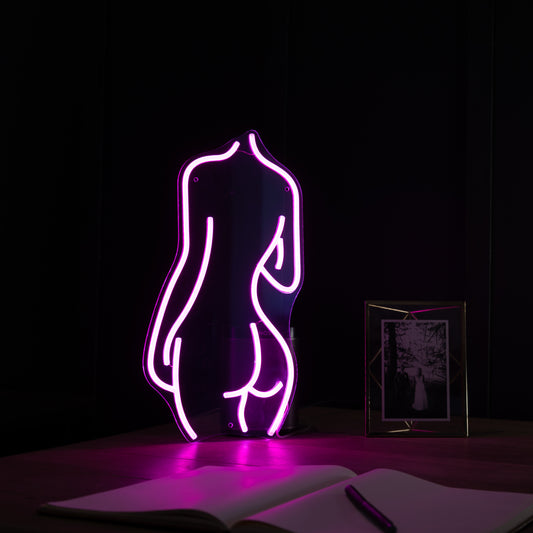 female silhouette - LED Mini Glow Sign