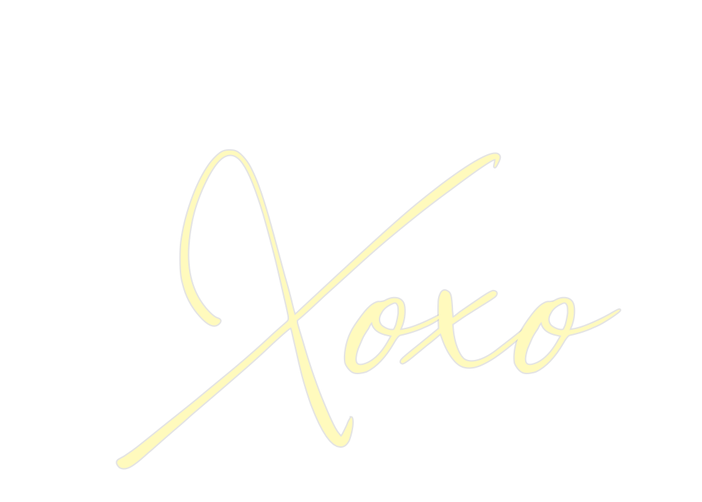 Custom Neon: Xoxo