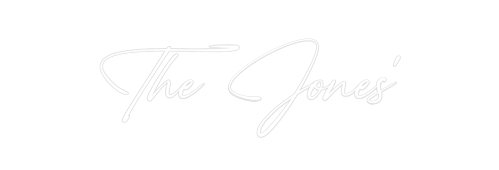 Custom Neon: The Jones'