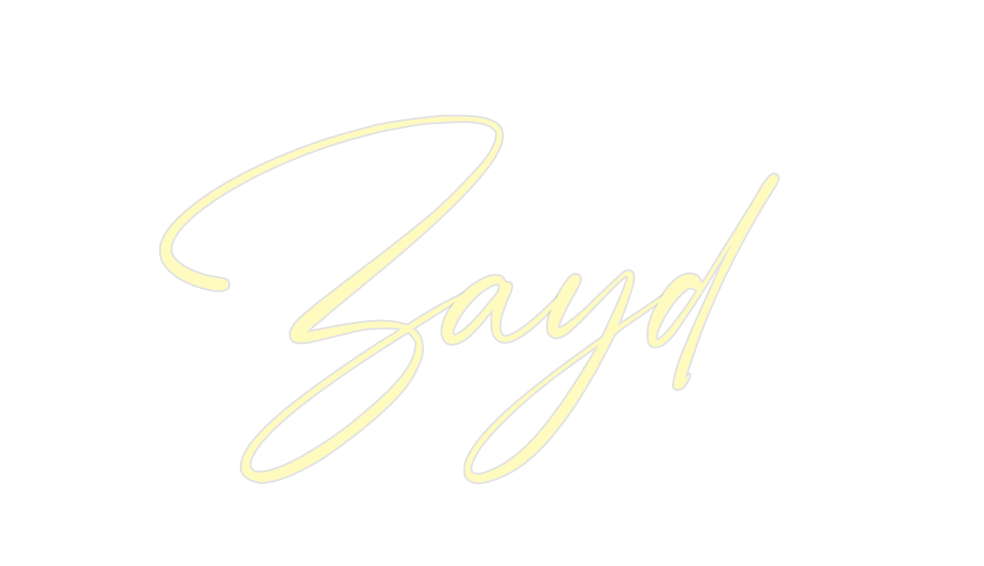 Custom Neon: Zayd