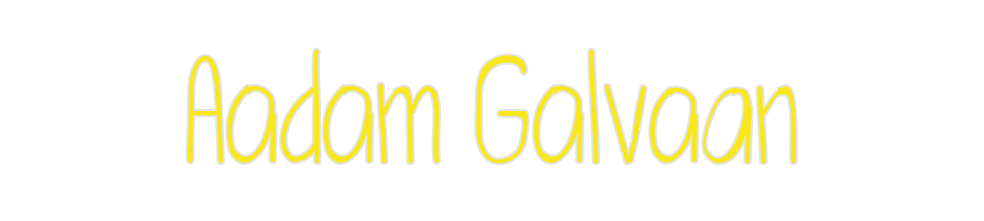Custom Neon: Aadam Galvaan