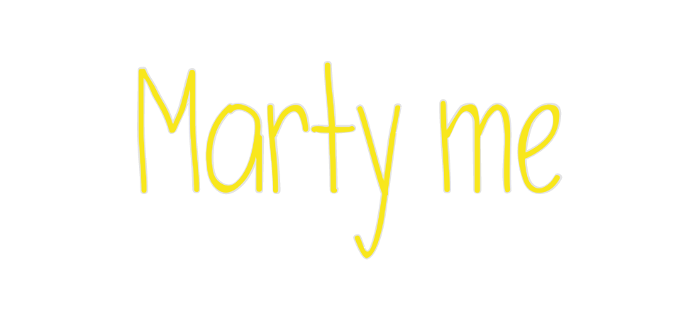 Custom Neon: Marty me