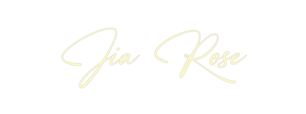 Custom Neon: Jia Rose