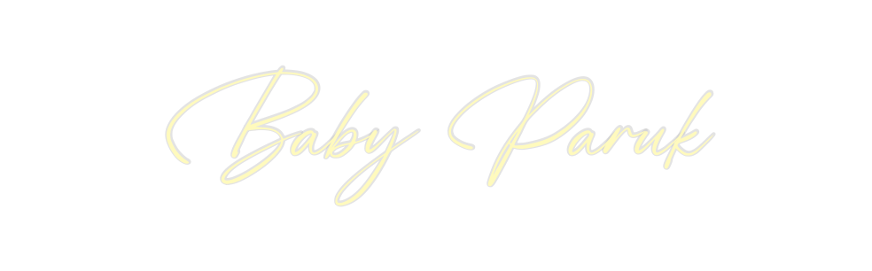 Custom Neon: Baby Paruk