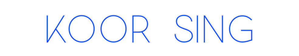 Custom Neon: Koor sing