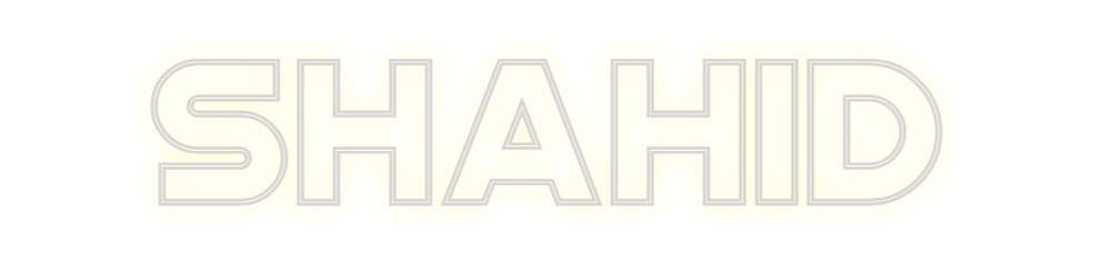 Custom Neon: SHAHID