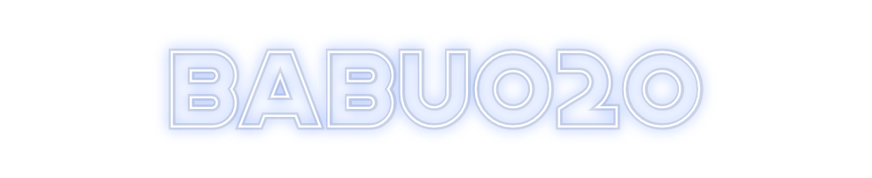 Custom Neon: BABU020