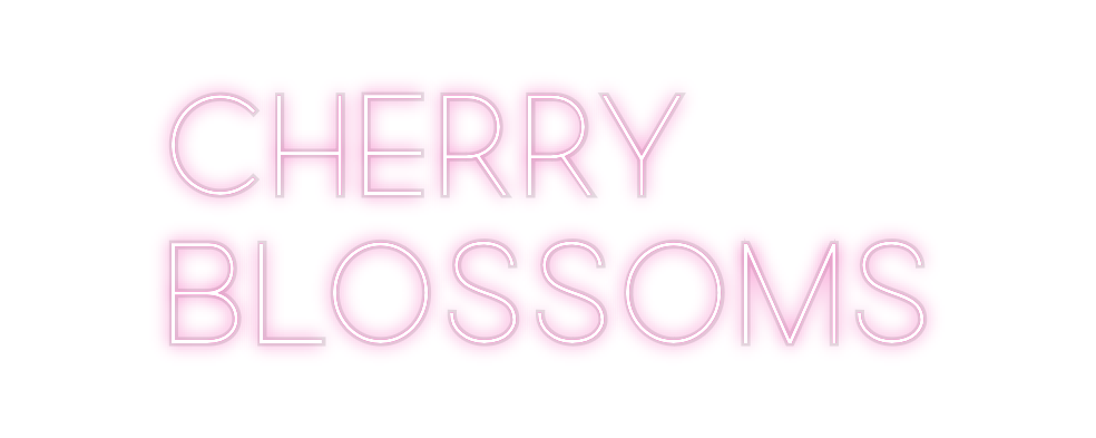 Custom Neon: cherry
blossoms