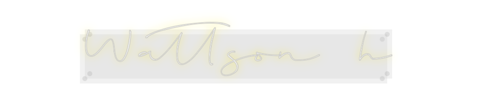 Custom Neon: Wattson h