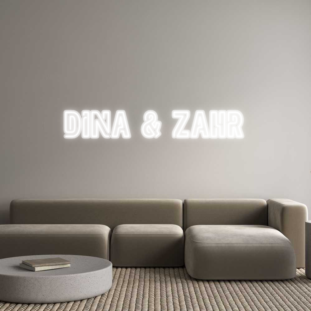 Custom Neon: Dina & Zahr
