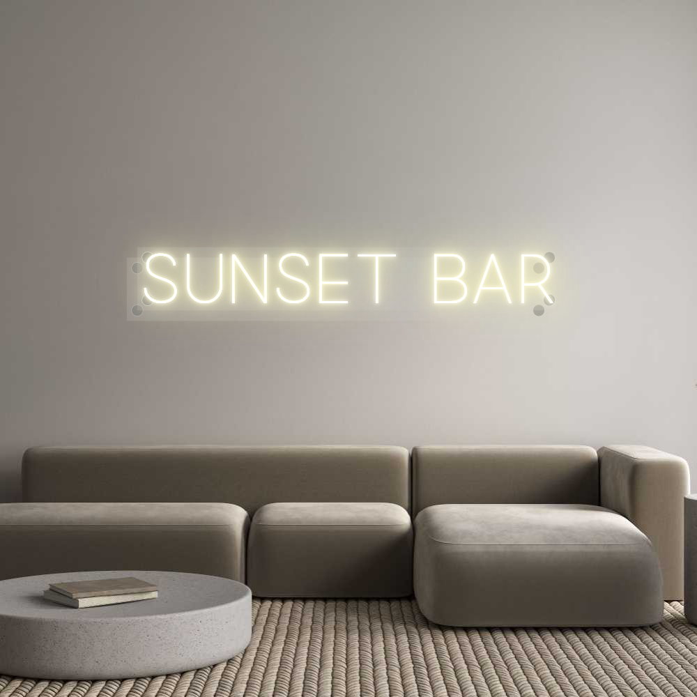 Custom Neon: Sunset Bar