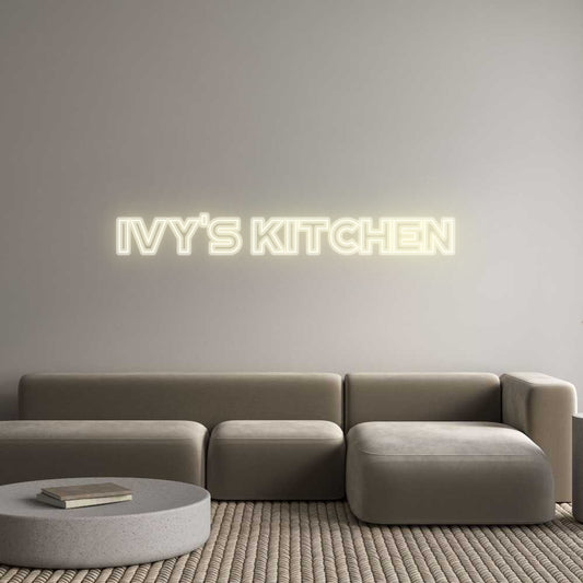 Custom Neon: Ivy's Kitchen