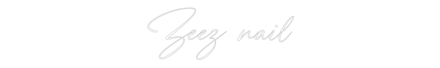 Custom Neon: Zeez nail