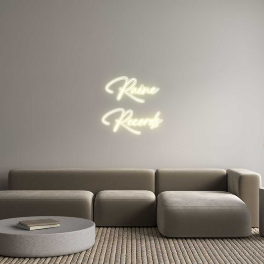 Custom Neon: Raine
Records