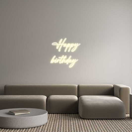 Custom Neon: Happy
birthd...