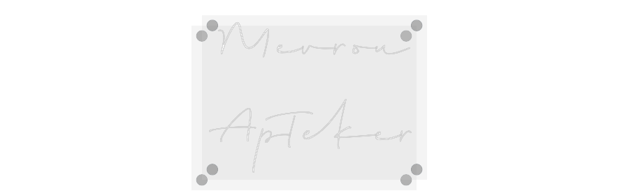 Custom Neon: Mevrou
Apteker