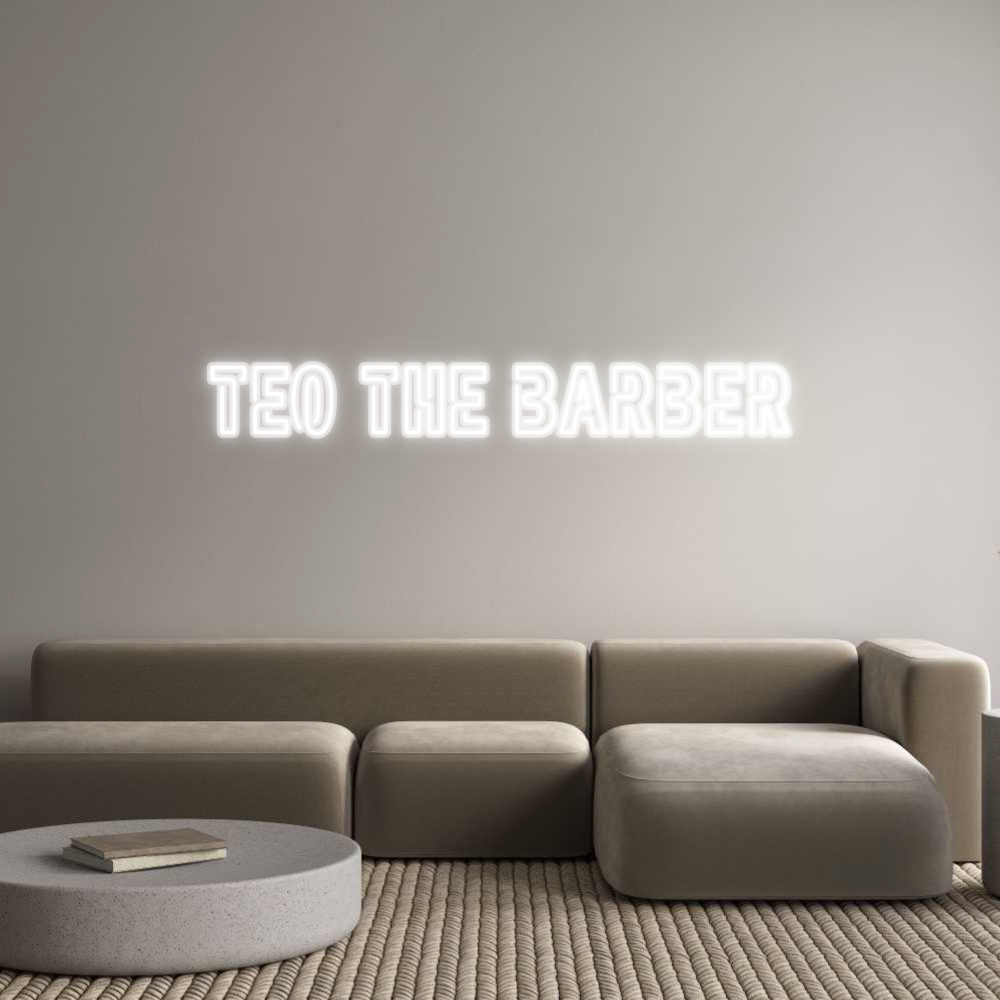 Custom Neon: TEO THE BARBER
