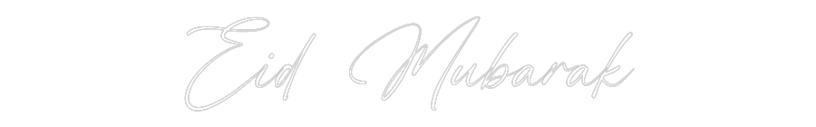 Custom Neon: Eid Mubarak