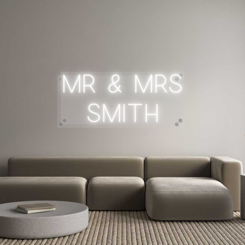 Custom Neon: Mr & Mrs
Smith