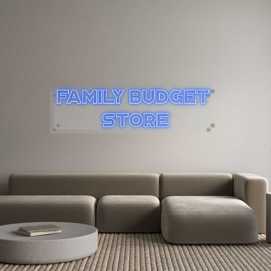 Custom Neon: FAMILY BUDGET...