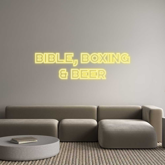 Custom Neon: BIBLE, BOXING...