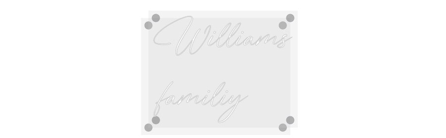 Custom Neon: Williams
fam...